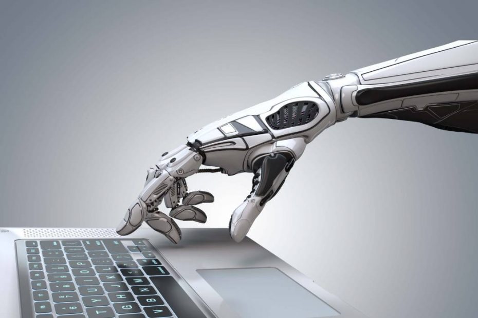 robotic arm typing